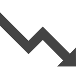 Trendind Down SVG Icon
